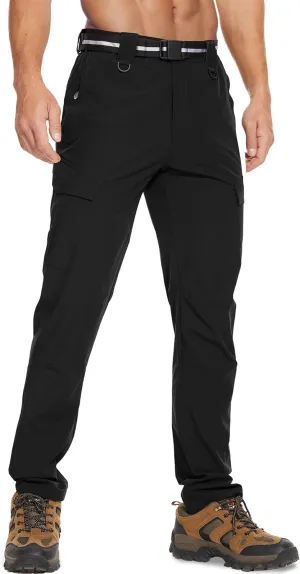 MOURCE Hiking Pants Water Resistant Ripstop Cargo Pants for Men Quick Dry Lightweight Men's Tactical Pants