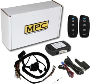 MPC 4-Button Remote Starter Compatible with 2012-2015 Ford Focus - T-Harness - Includes (2) 4-Button Extended Range Remotes - Up to 3,000 ft - Firmware Preloaded - USA Tech Support