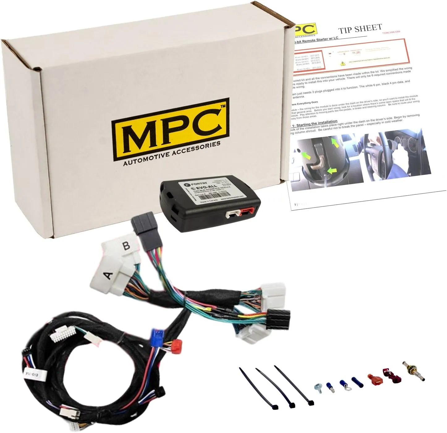 MPC PLUG N PLAY Remote Start Compatible with 2020-2022 Toyota C-HR - (2) Long-Range Remotes Up To 1,500' - Plugin T-Harness - Premier USA Tech Support