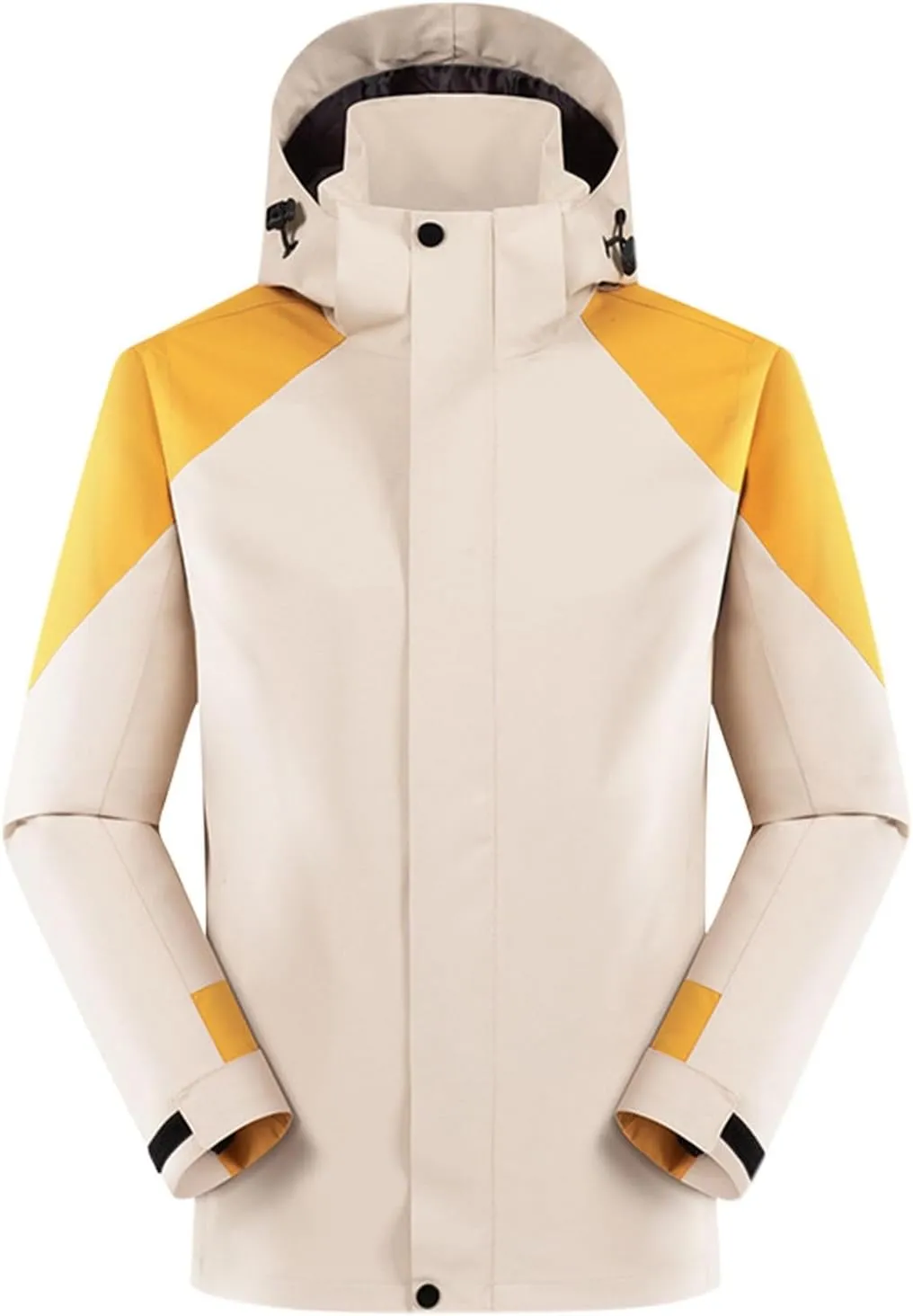 Muscularfit Men's Rain Jacket Waterproof Lightweight Rain Shell Jacket Raincoat Outdoor Sport Windbreaker Jacket Outwear Coat