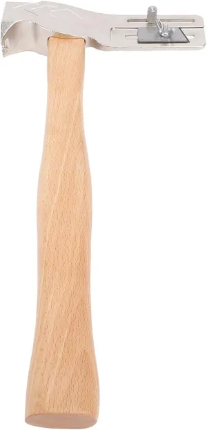 MWT 005 MH 17oz Multifunctional Magnet Roofing Hatchet Magnetic Roofing Hammer, Carbon Steel Shingling Hammer with Wooden Handle for Roof Repair, for Quick Installation of