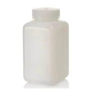 NALGENE HDPE Wide Mouth Square Bottle 500ml