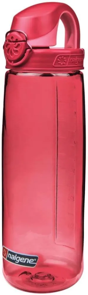 Nalgene Sustain Tritan BPA-Free On The Fly Water Bottle Made with Material Derived from 50% Plastic Waste (using ISCC certified mass balance), 24 OZ, Petal with Beet