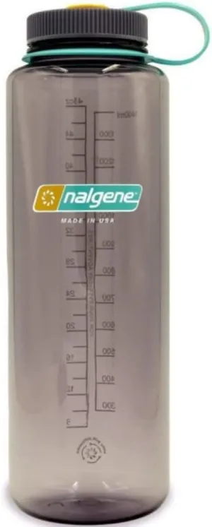 Nalgene Sustain Tritan BPA-Free Water Bottle Made with Material Derived from 50% Plastic Waste (using ISCC certified mass balance), 48 OZ, Wide Mouth, Aubergine