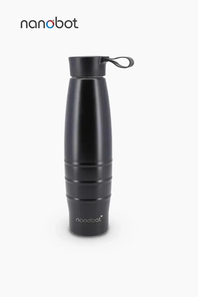 Nanobot Stainless Steel Black Panther Water Bottle - 750 ml