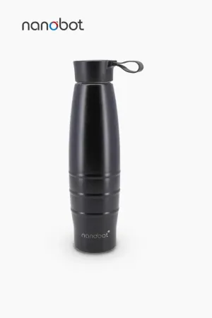 Nanobot Stainless Steel Black Panther Water Bottle - 750 ml