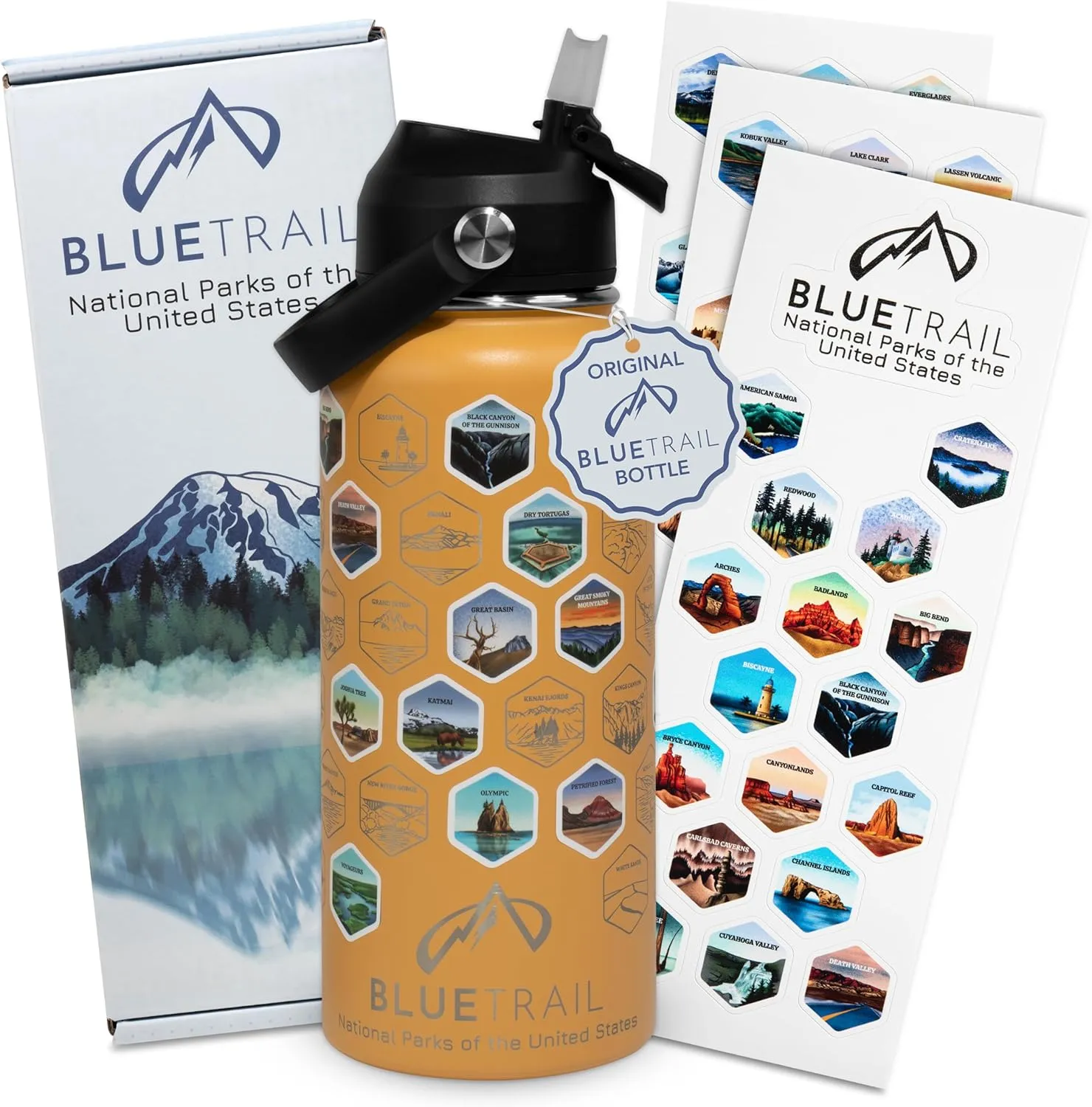 National Parks Water Bottle with Stickers