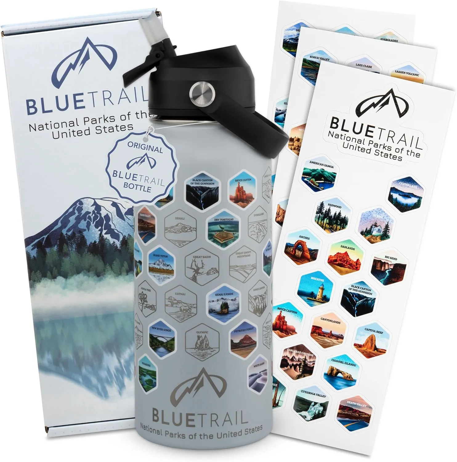 National Parks Water Bottle with Stickers