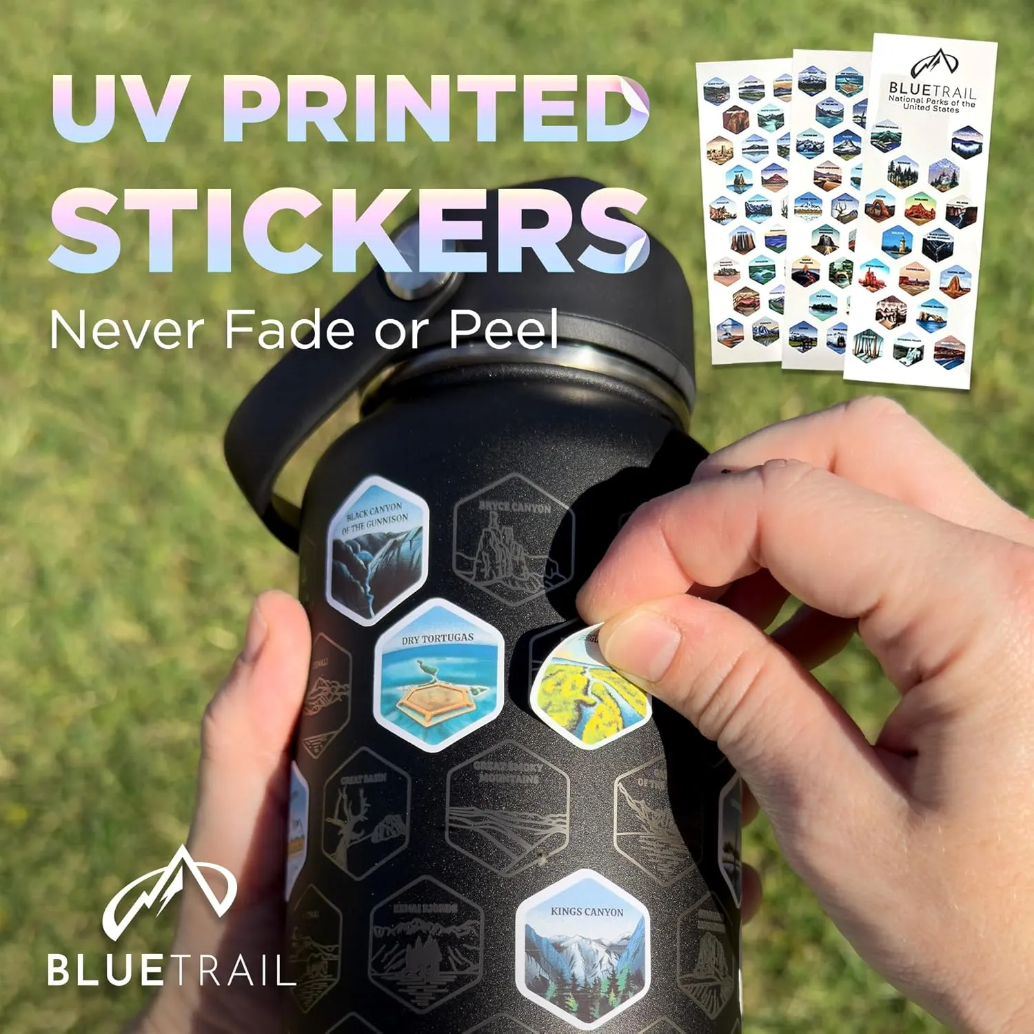 National Parks Water Bottle with Stickers