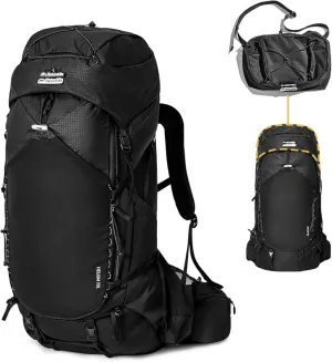 Naturehike 70L Adjustable Carrying System Hiking Backpack, Lightweight Backpack with U-Shaped Large Opening Zipper for Hiking (L)