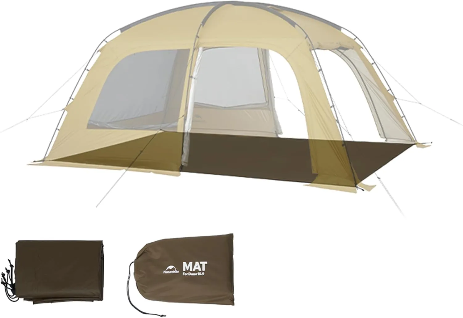 Naturehike7.6 Double Person 4-Seasons Camping Tent, UPF50  Sun Protection Tent with 7001 Aluminum Alloy Poles, PU2000mm  Waterproof Tent for Outdoor Camping,Picnic