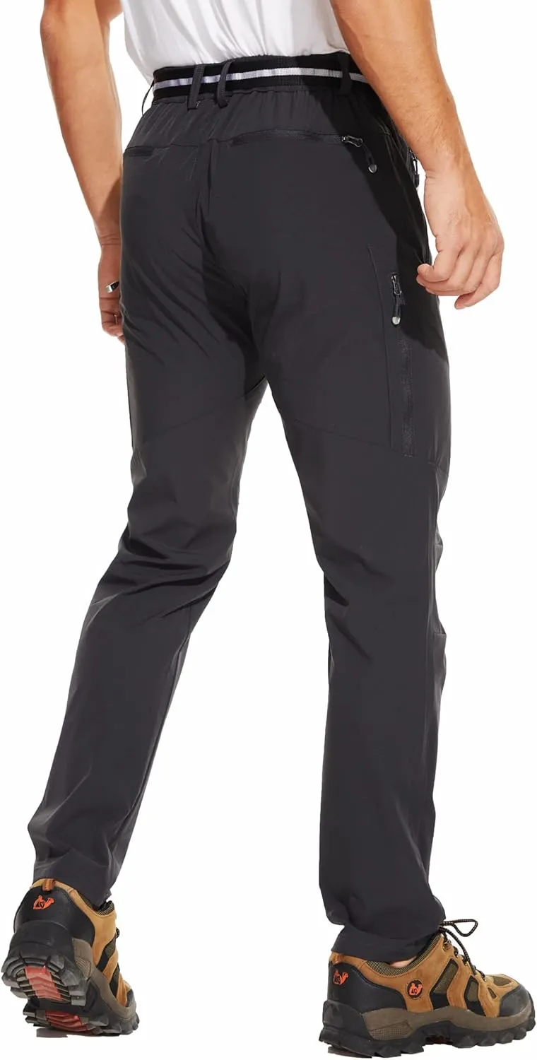 NATUVENIX Hiking Pants Men Lightweight Mens Travel Pants Stretchy Work Pants for Men Quick Dry Fishing Pants Outdoor