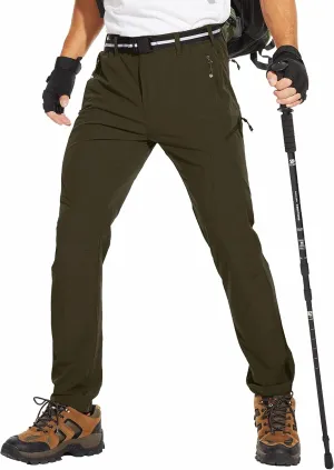NATUVENIX Hiking Pants Men Lightweight Mens Travel Pants Stretchy Work Pants for Men Quick Dry Fishing Pants Outdoor