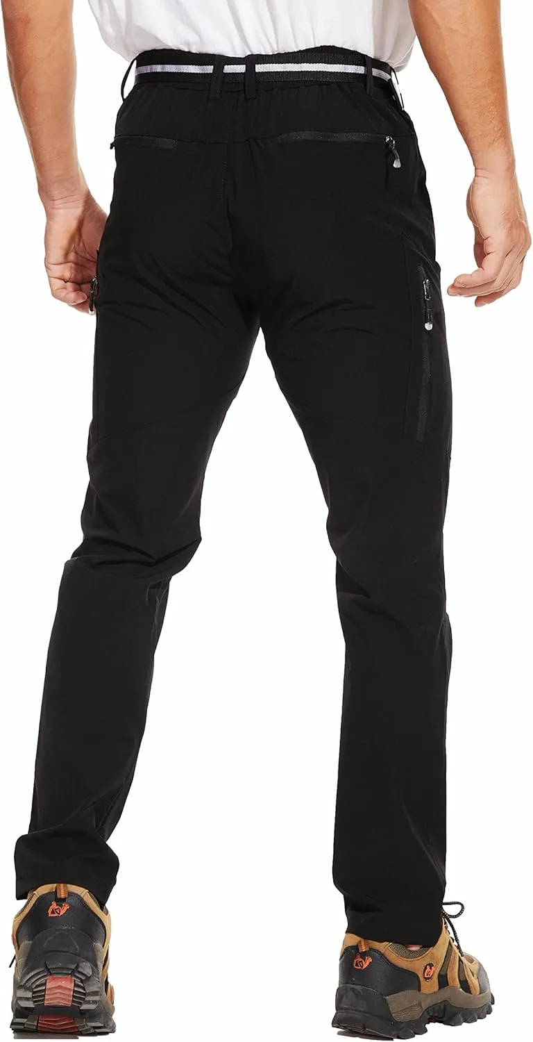 NATUVENIX Hiking Pants Men Lightweight Mens Travel Pants Stretchy Work Pants for Men Quick Dry Fishing Pants Outdoor