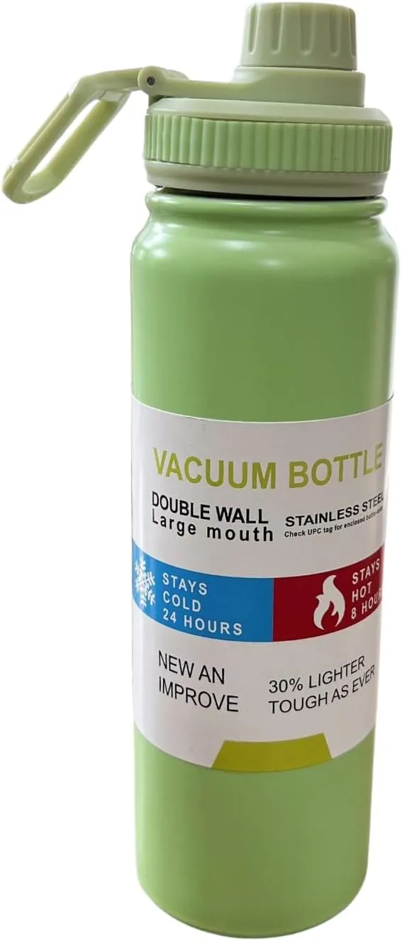 NEONSA Water bottles,water bottle steel, bottle 32 oz, reusable water bottles,workout water bottles for men,for Gym, Travel, Camping, BPA Free Keep Cold 24H Hot 12