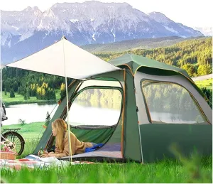 NIEH Outdoor Portable Camping Tent, Automatic Pop-up Tent, Lightweight Tent with Sun Shelter UV Protection, Tent Camping Picnic Water Resistant, Double Layer Tent