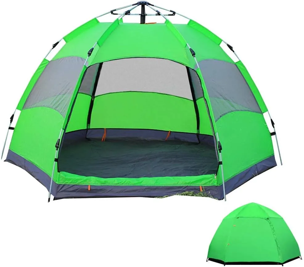 NIEH Outdoor UV Lightweight Tent for 5-8 Man, Portable Pop-Up Beach Tent Anti UV Quick Set up for Hiking Camping Outdoor Instant 4 Season Sun Shelter