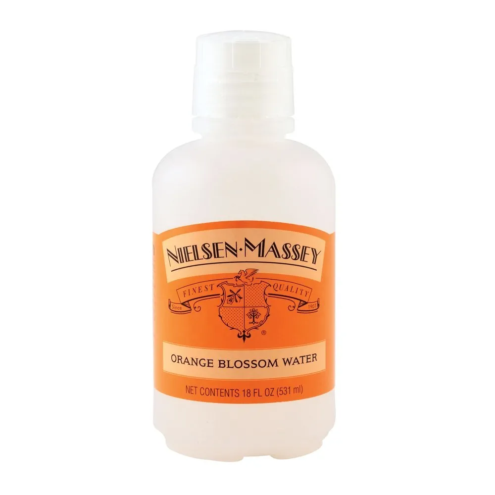 Nielsen-Massey Orange Blossom Water for Baking, Cooking and Drinks, 18 Ounce Bottle