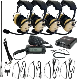 NIROHBE4 Compact Kit with Over the Head Headset - Four Premium Headsets - Beige