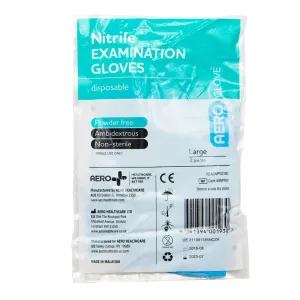 Nitrile Gloves Disposable Powder Free Blue Large (1 Pair)