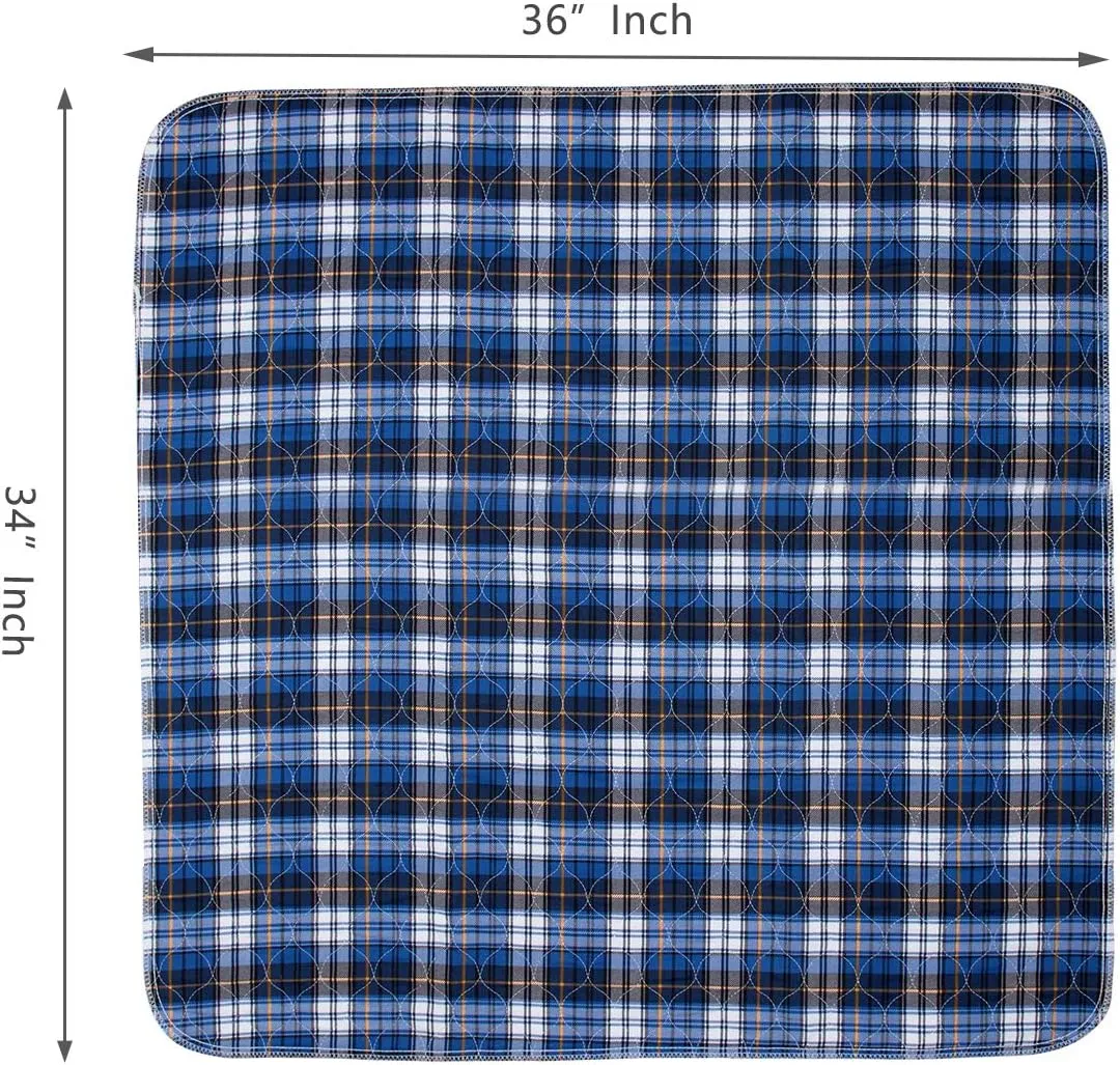 Non-Slip Bed Pads for Incontinence Washable (36" x 34"|2 Pack),Waterproof Bed Pads,Adult Washable Incontinence Bed Pads for Adults,Dog,Kids