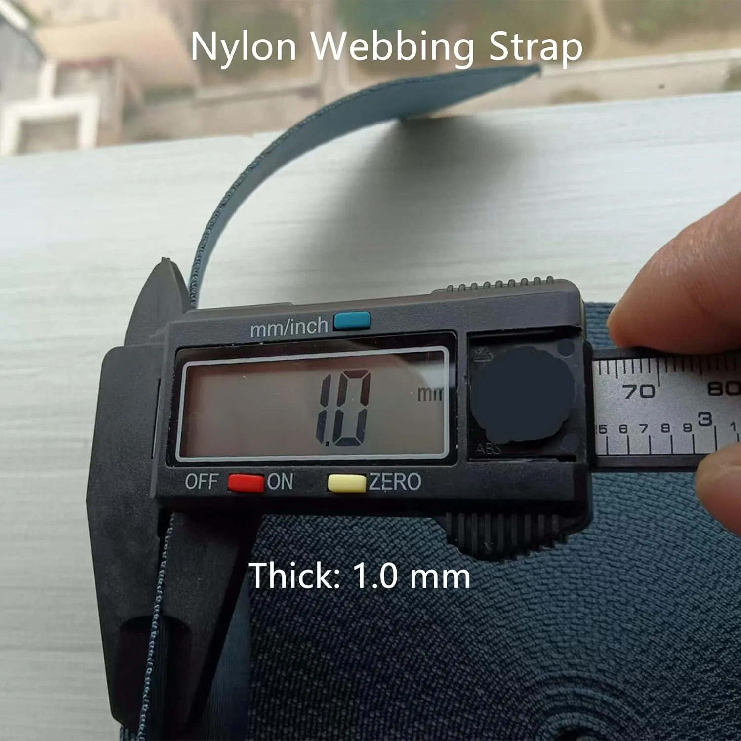 Nylon Webbing 1 inch 1.5 inch Webbing Straps for Bags, Backpack, Belt, Crafting DIY, Repairing, 10 Yards