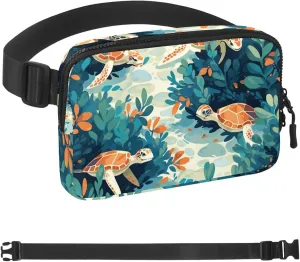 Ocean Turtle-955 Crossbody Fanny Pack for Men&Women,Belt Bag for Travel Casual Walking Running Hiking Cycling
