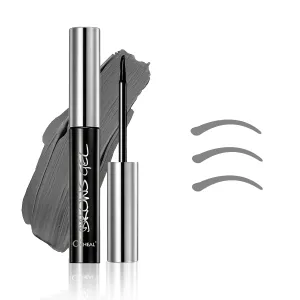 O'CHEAL Eyebrow Gel Peel Off Tint, Natural Long-Lasting Waterproof Sweatproof Brow Tattoo Gel for Women, Create Fuller & Defined Brows Color, Complete 3 Days Eyebrow Makeup in 20 Minutes (Grey)