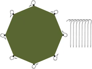 Octagonal Tent Footprint Ground Sheet Oxford Cloth Multipurpose Beach Mat Camping Tarp Floor Mat for Outdoor Fishing Hiking