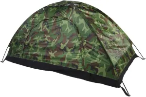 One Person Outdoor Tent, Waterproof Camouflage Portable Tent for Camping Hiking Bicycle and Spare Parts, Camo Tent Tarps for Outdoor Adventure, AntiUV Outdoor Camouflage Tent Light Beach Fishing Tent