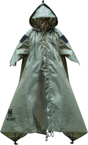 OneTigris TENTSFORMER Raincoat, Bushcraft Poncho Tent, Multiuse Waterproof Rain Cover for Men Women Adults