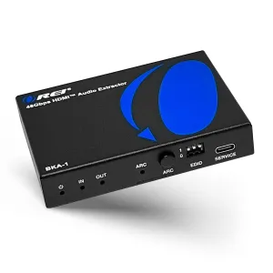 OREI 8K Audio Extractor HDMI UltraHD 4K @ 120Hz 48G HDMI 2.1 Audio Converter for PS5 SPDIF   3.5mm Output HDCP 2.3 - Dolby Digital/DTS Passthrough CEC, HDR, Dolby Vision, ARC, HDR10  (BKA-1)