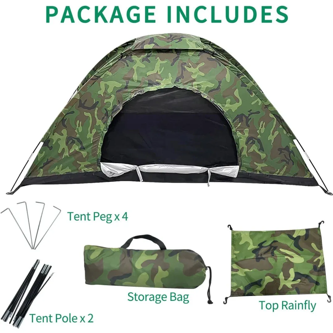 OTVIAP Camouflage UV Waterproof One Person Tent