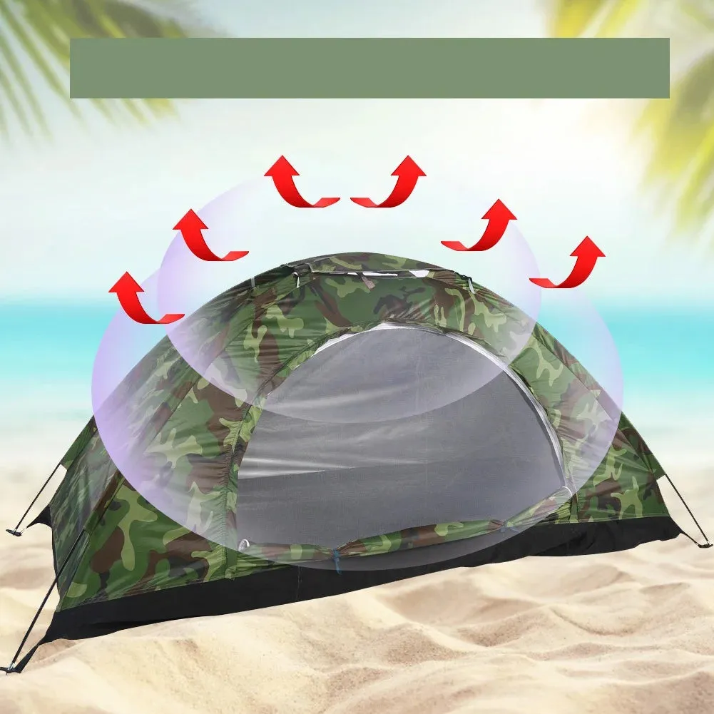 OTVIAP Camouflage UV Waterproof One Person Tent