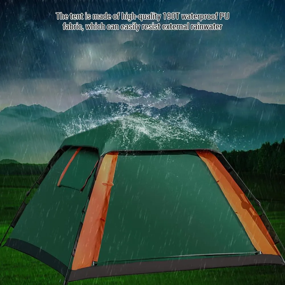 Outdoor Automatic Quick Open Tent Waterproof Camping Tent 3-4 Person Instant Setup Tent,Outdoor Automatic Open Tent