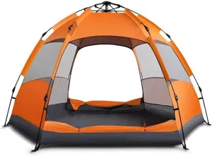 Outdoor Camping Family Tent 3-4 Person Camping Tent, & Windproof Lightweight Backpacking Tent Outdoor,Hiking,Glamping, Mountaineering and Travel