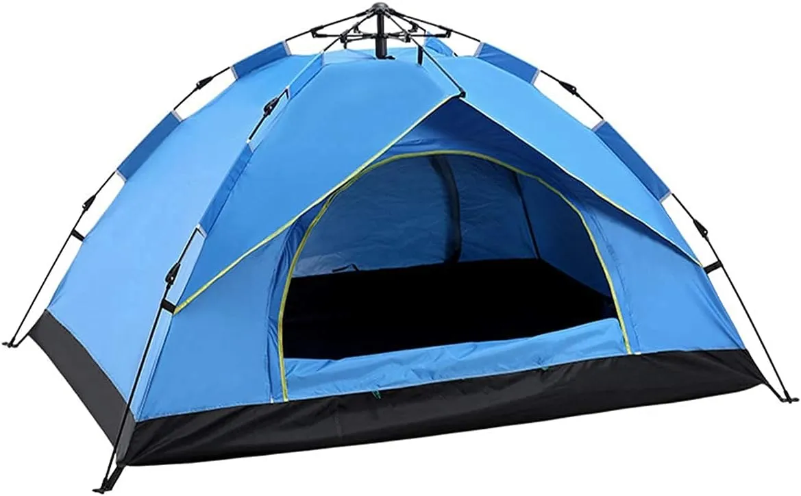 Outdoor Camping Tent Family Waterproof Camping Tents Easy Setup with Moisture-Proof pad Tent Sun Shade 2/3／4 Person