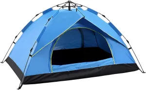 Outdoor Camping Tent Family Waterproof Camping Tents Easy Setup with Moisture-Proof pad Tent Sun Shade 2/3／4 Person