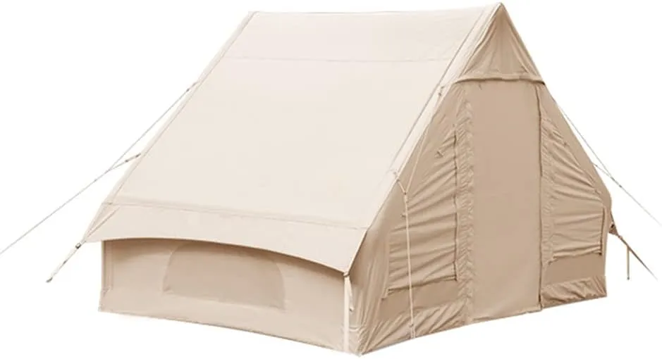 Outdoor Inflatable Camping Tent with Pump, 4-6 Person Glamping Tents, Easy Setup Waterproof House for Fishing, Camping & Hiking
