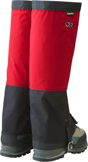 Outdoor Research Men’s Crocodile Gore-TEX Gaiters – Breathable Leg Protection - Chili/Black Medium