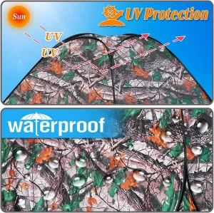 Outdoors 4-6 Persons Camouflage Camping Hiking Easy Setup Instant Pop up Tent