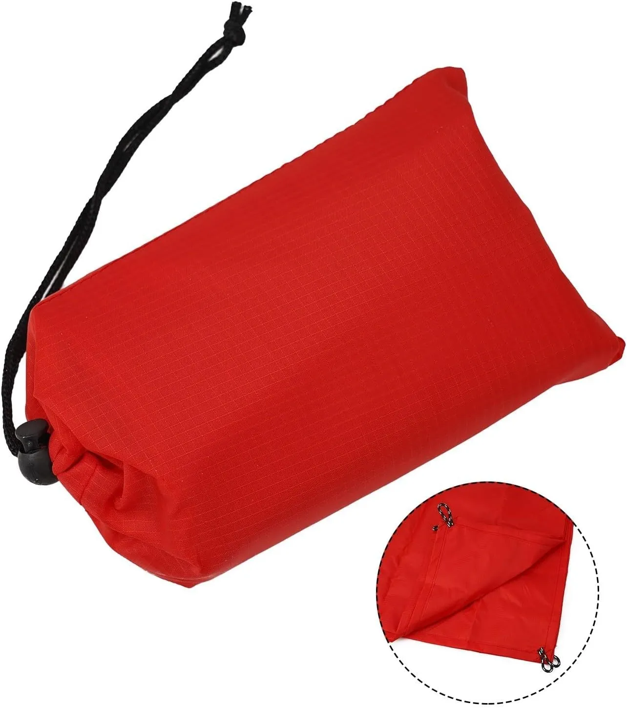 Outside Camping Rain Tarp, Waterproof Portable Tarp Shelter Rain Tarp Sun Shade Shelter for Outdoor Adventures(Red 140x200CM)