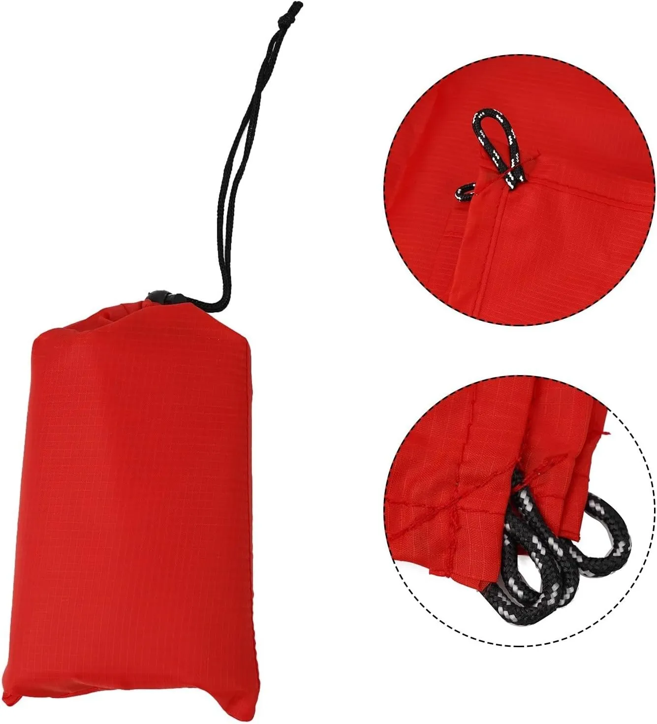 Outside Camping Rain Tarp, Waterproof Portable Tarp Shelter Rain Tarp Sun Shade Shelter for Outdoor Adventures(Red 140x200CM)