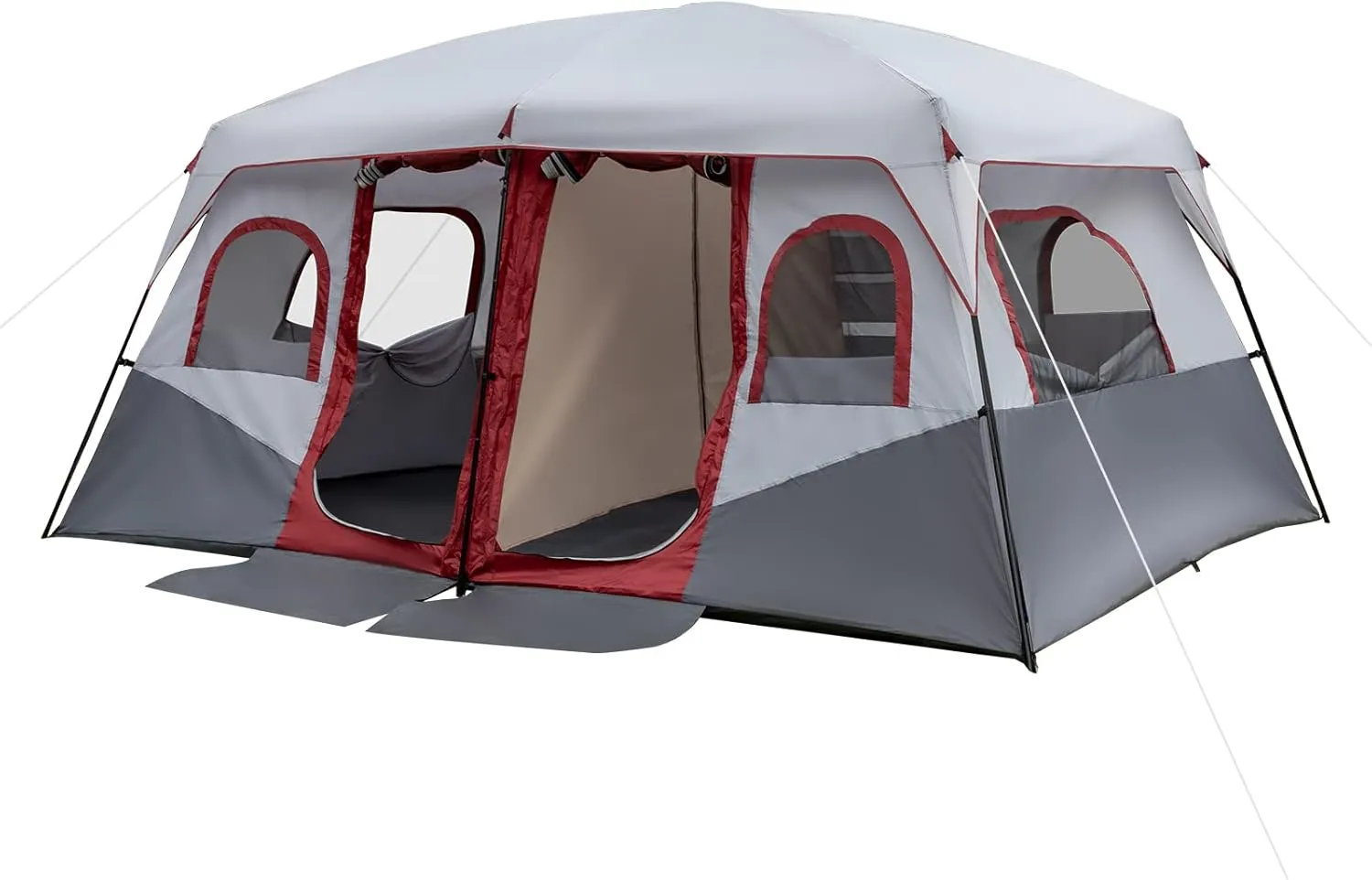 Outvita 8/10 Person Camping Tent, Large 2 Room Family Tent with Weatherproof Instant Cabin Shelter with Rainfly & Carry Bag for Backpacking Hiking Car Traveling…