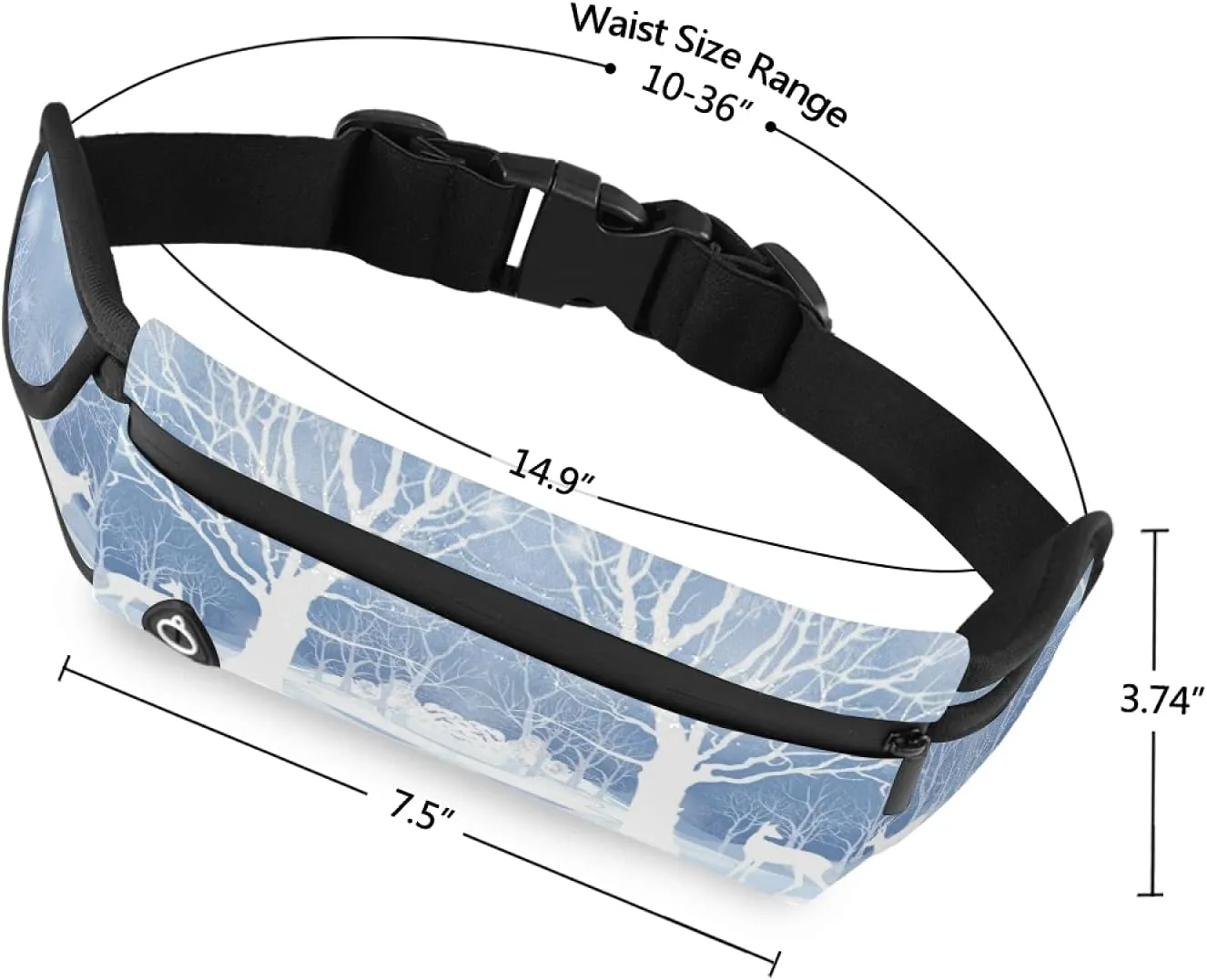 Oyihfvs Adjustable Running Belt, Fanny Pack Waist Pack, Runners Bag, Sports Hiking Fitness Exercise Gym Pouch for Women Men Accessories