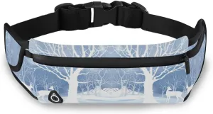 Oyihfvs Adjustable Running Belt, Fanny Pack Waist Pack, Runners Bag, Sports Hiking Fitness Exercise Gym Pouch for Women Men Accessories