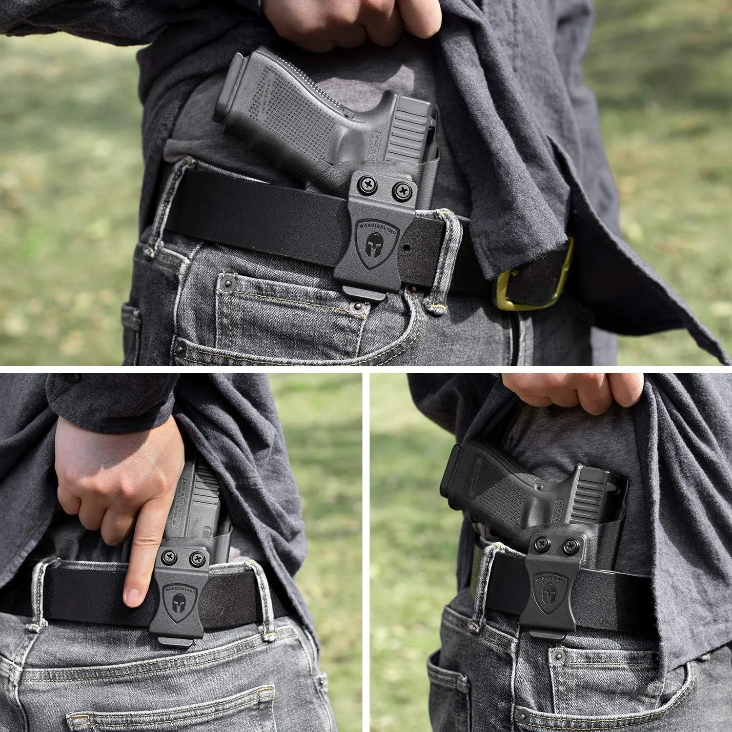 P320 Holster, IWB Kydex Holster Fit: Sig Sauer P320 Full Size / P320 Compact / P320 X Carry Pistol, Inside Waistband Concealed Carry Holster for Men/Women, Adj. Cant & Posi-Click Retention