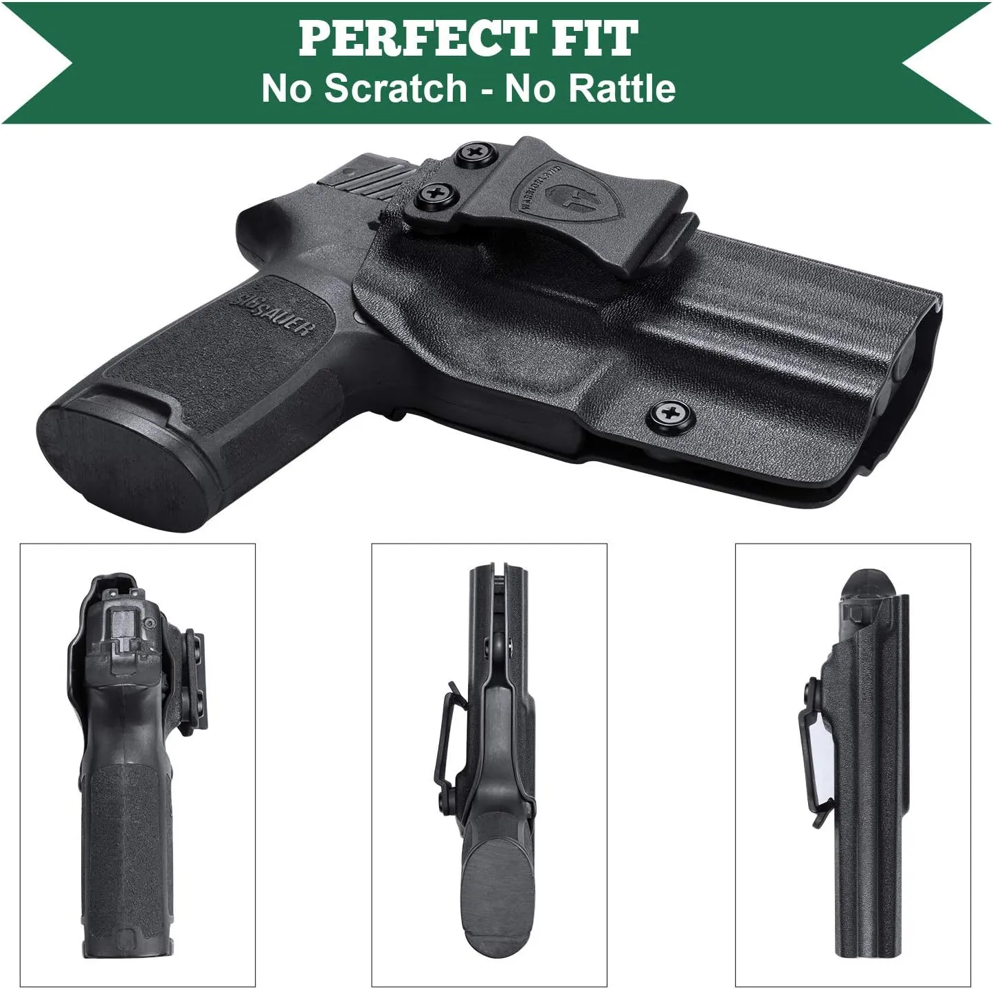 P320 Holster, IWB Kydex Holster Fit: Sig Sauer P320 Full Size / P320 Compact / P320 X Carry Pistol, Inside Waistband Concealed Carry Holster for Men/Women, Adj. Cant & Posi-Click Retention