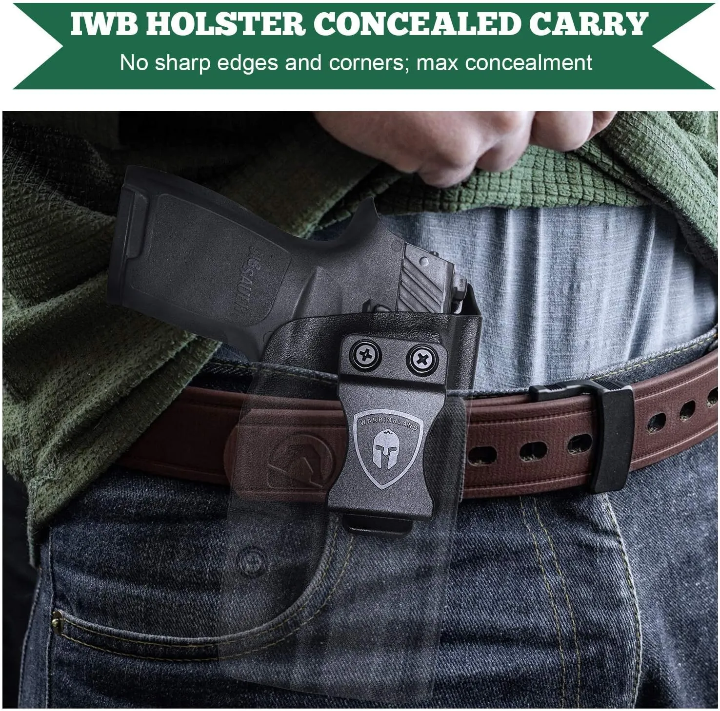 P320 Holster, IWB Kydex Holster Fit: Sig Sauer P320 Full Size / P320 Compact / P320 X Carry Pistol, Inside Waistband Concealed Carry Holster for Men/Women, Adj. Cant & Posi-Click Retention