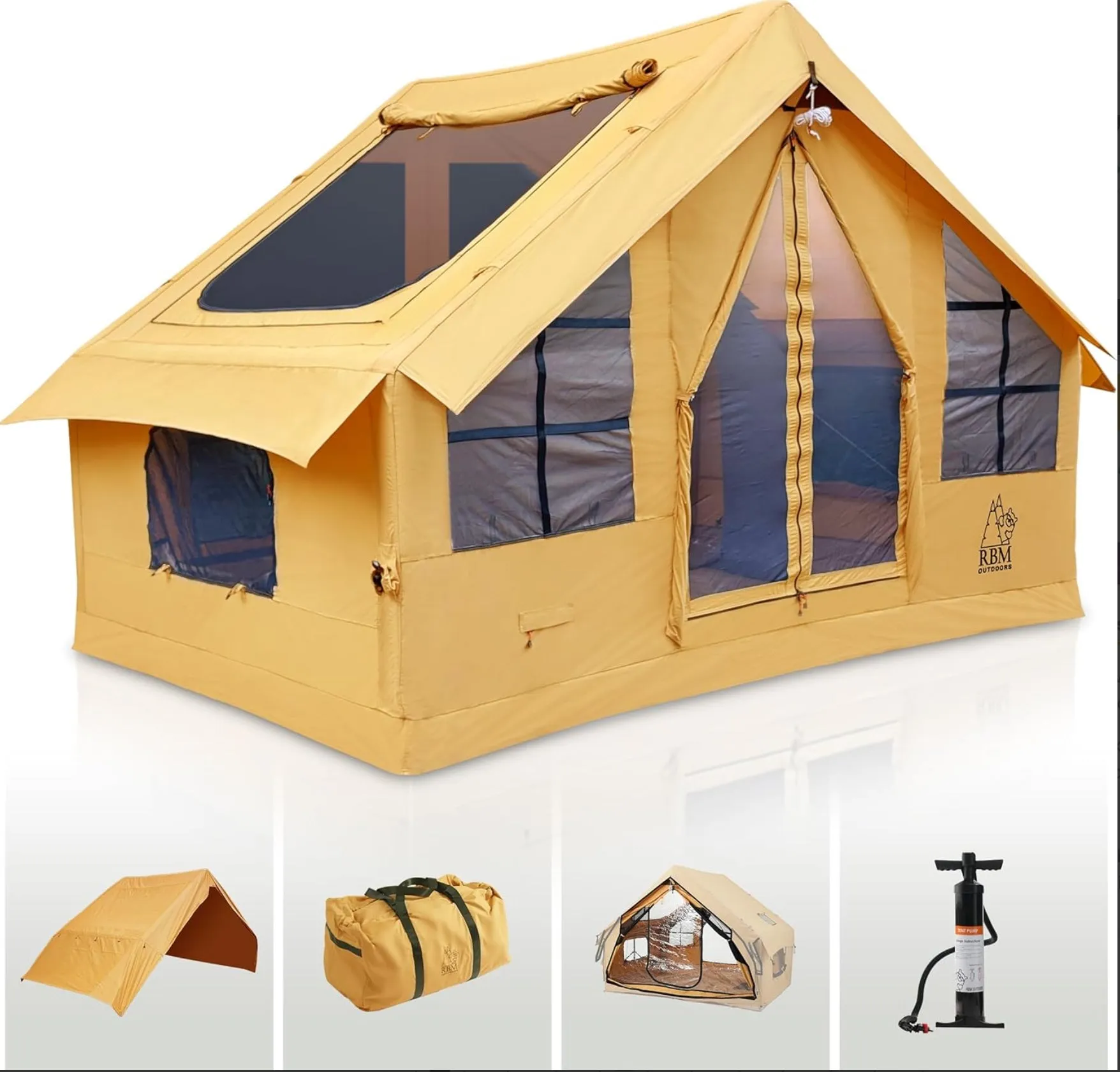Panda Inflatable Tents for Camping with Stove Jack
